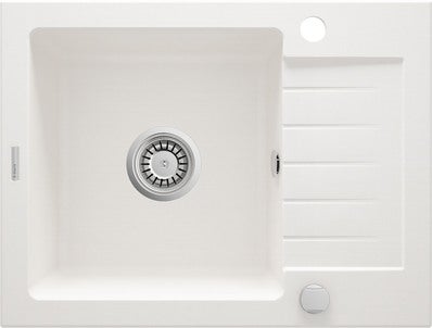 Zlewozmywak granitowy Deante Zorba 44 x 58 cm biały