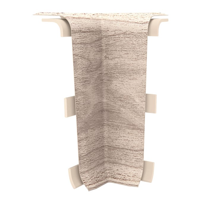 Narożnik wewnętrzny do listew przypodłogowych Esquero Duo 654 115x55x21mm Palisander Bielony