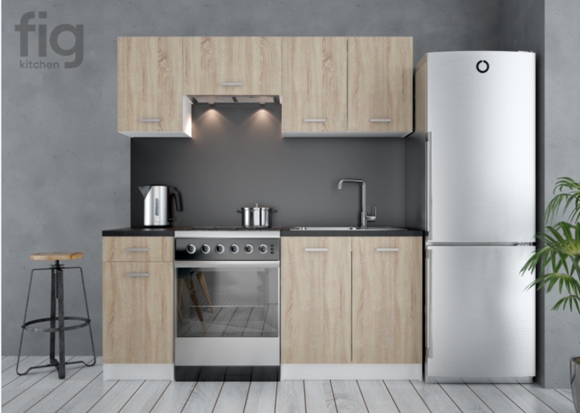 Zestaw mebli kuchennych EKO, 5 elementów 0