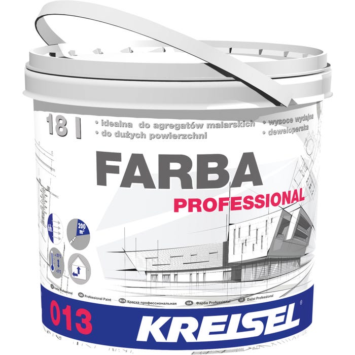Kreisel Professional farba obiektowa biała 18L