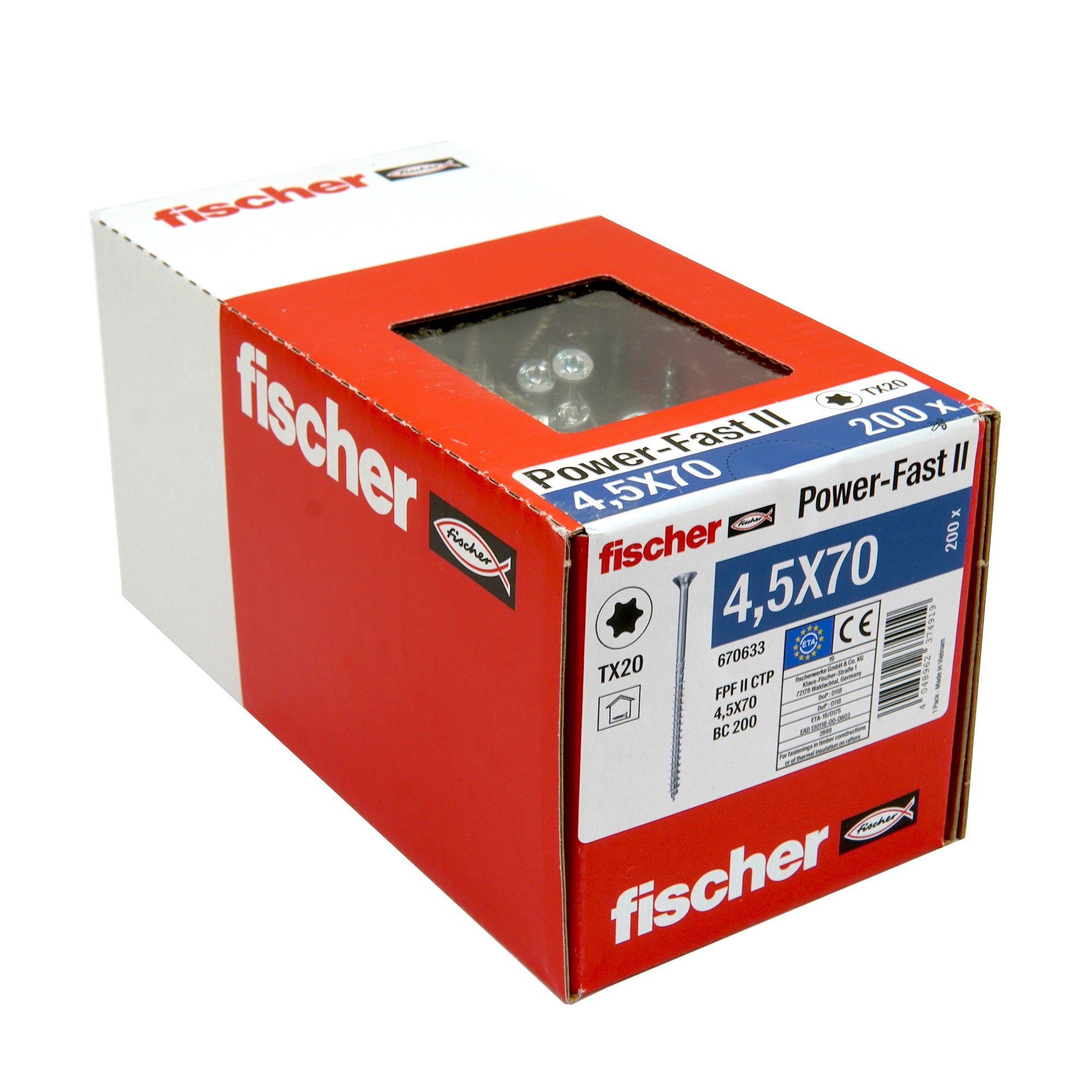 Wkręty do płyt wiórowych Power-Fast 4.5x70 mm (200 szt.) 1