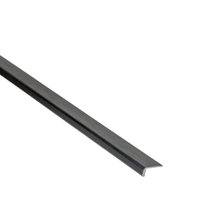 Kątownik wykończeniowy czarny 6x18x1mm 1m