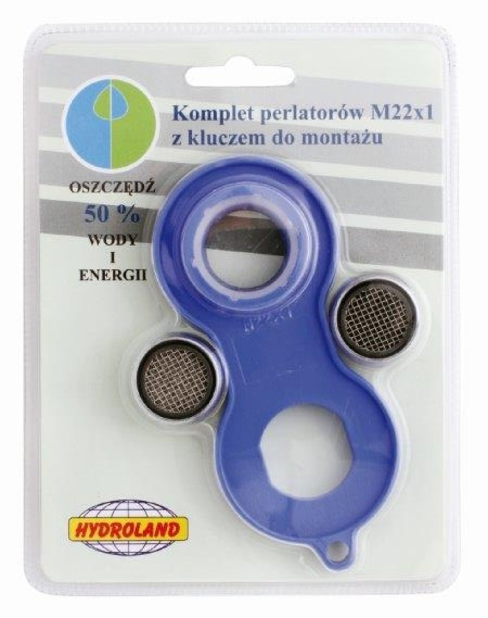 Komplet perlatorów M22 mm x 1" z kluczykiem do montażu 0