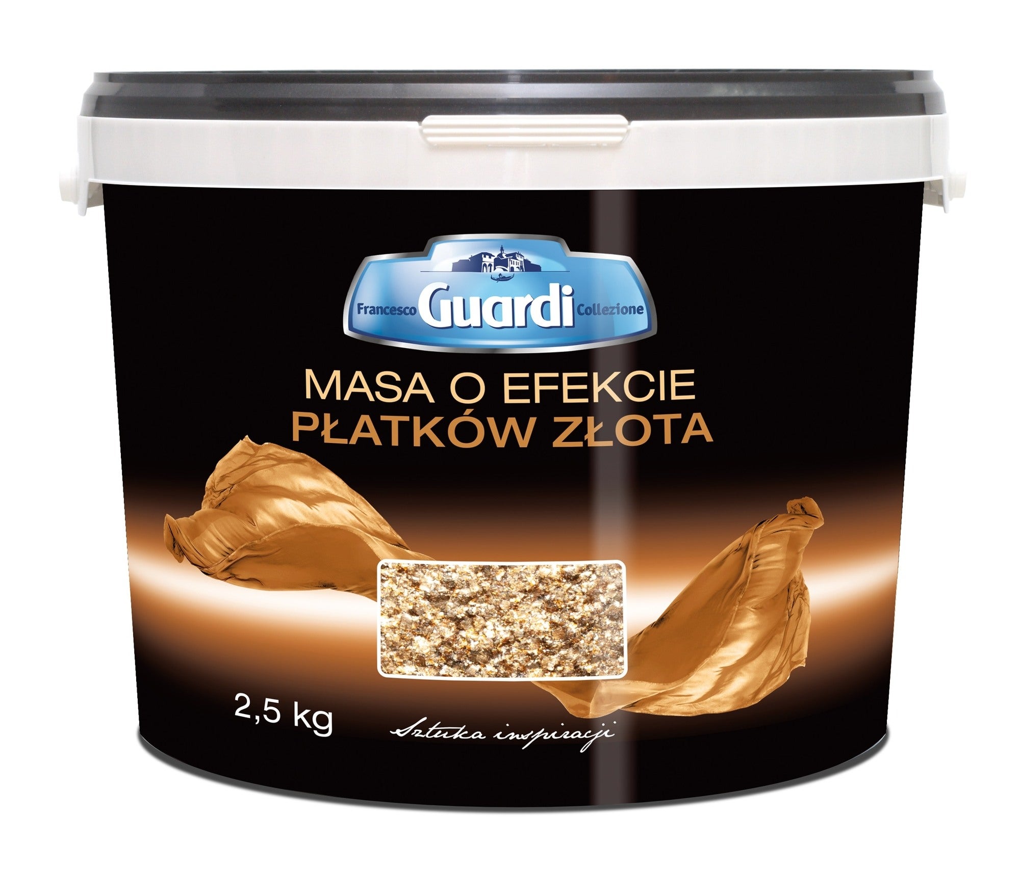 Farba o efekcie diamentowego pyłu F. Guardi baza złota 2,5l 0