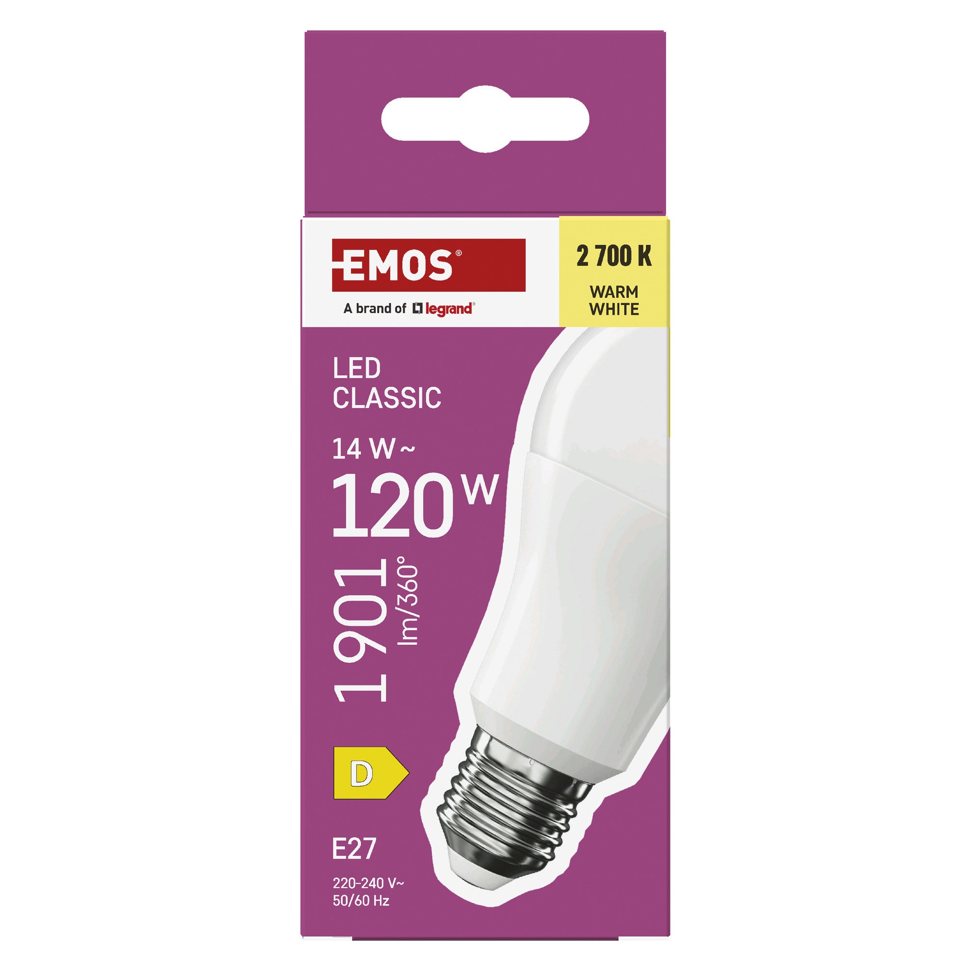 Żarówka LED E27 A65 14W 1901lm 2700K 1