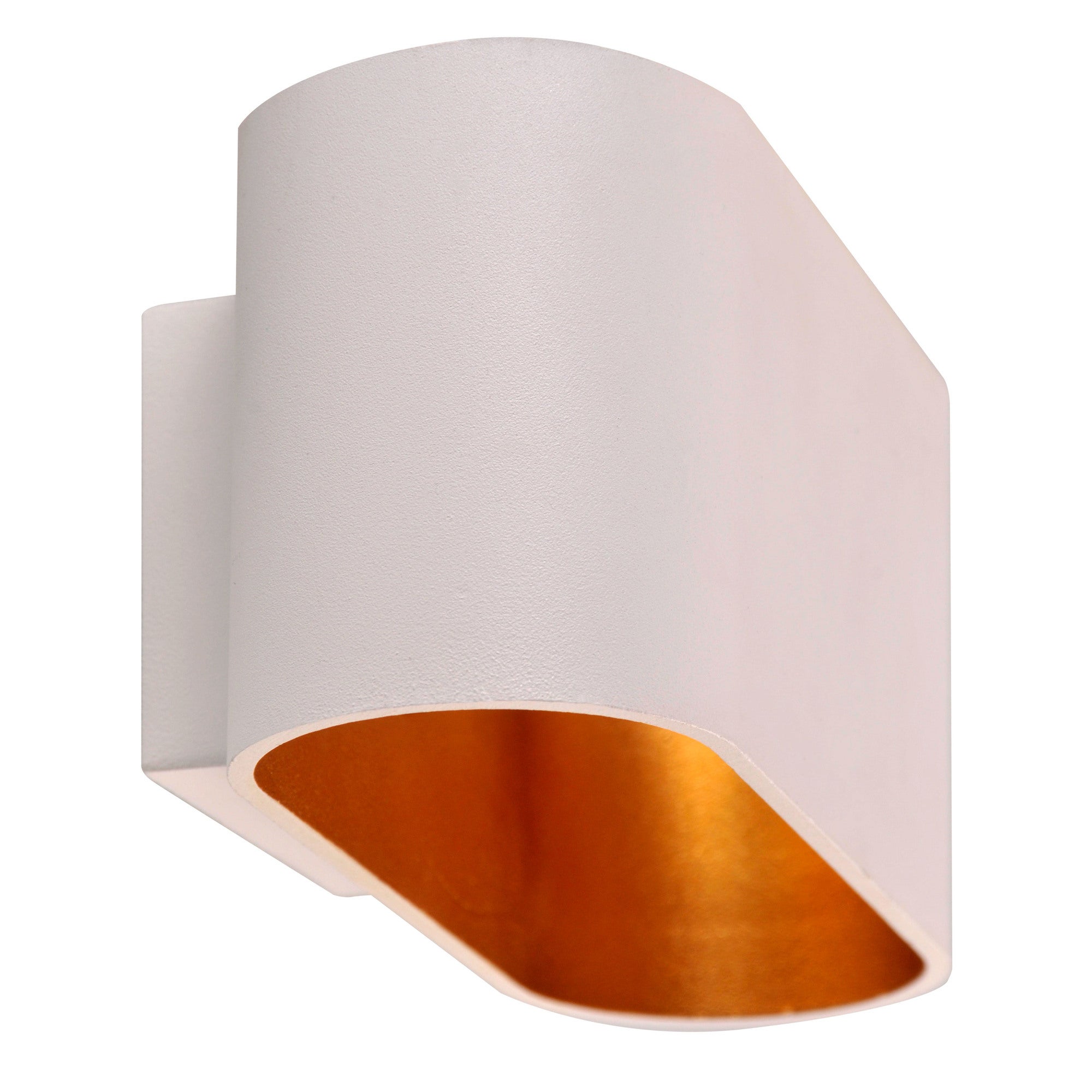 Kinkiet ścienno-sufitowy Elissa 1xG9 biały/złoty