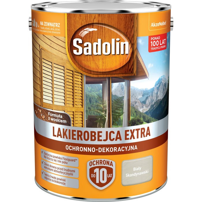 Lakierobejca Sadolin Extra biały skandynawski 5l