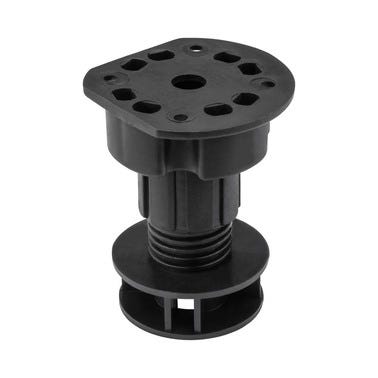 Noga meblowa plastikowa 60 mm czarna