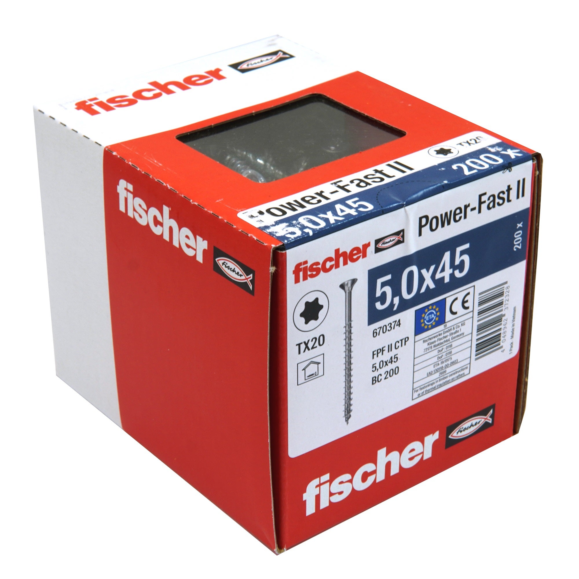 Wkręty do płyt wiórowych Power-Fast 5.0x45 mm (200 szt.) 1