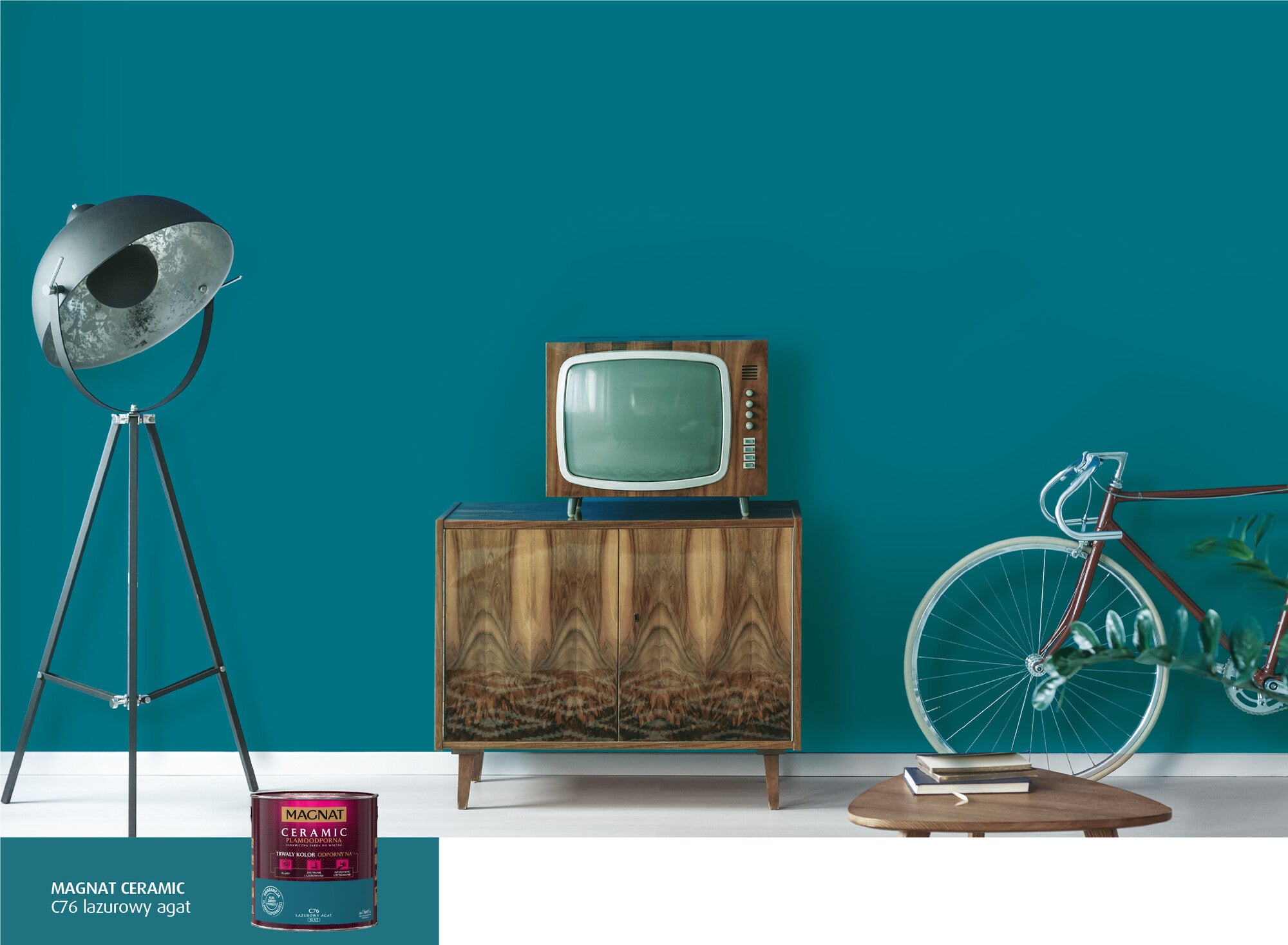 Farba Magnat Ceramic lazurowy agat 2,5l 1