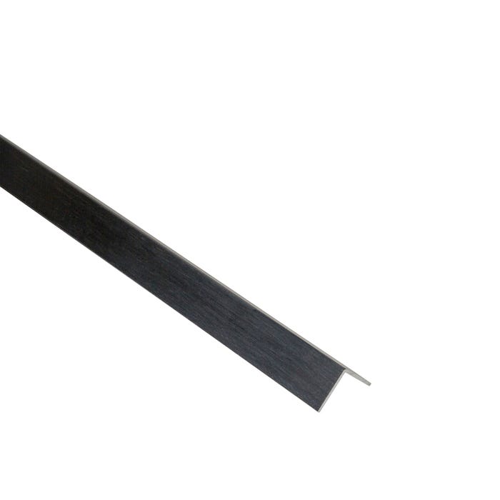 Kątownik aluminiowy czarny szczotkowany 15x15x1mm 1m