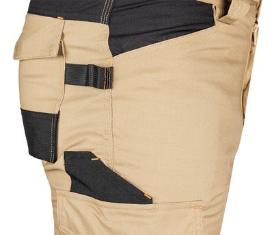 Spodnie robocze NEO 81-350-3, Mix&Match, Canvas, wzmocnienia z Cordury, beżowo-czarne, rozmiar 3XL/60 4