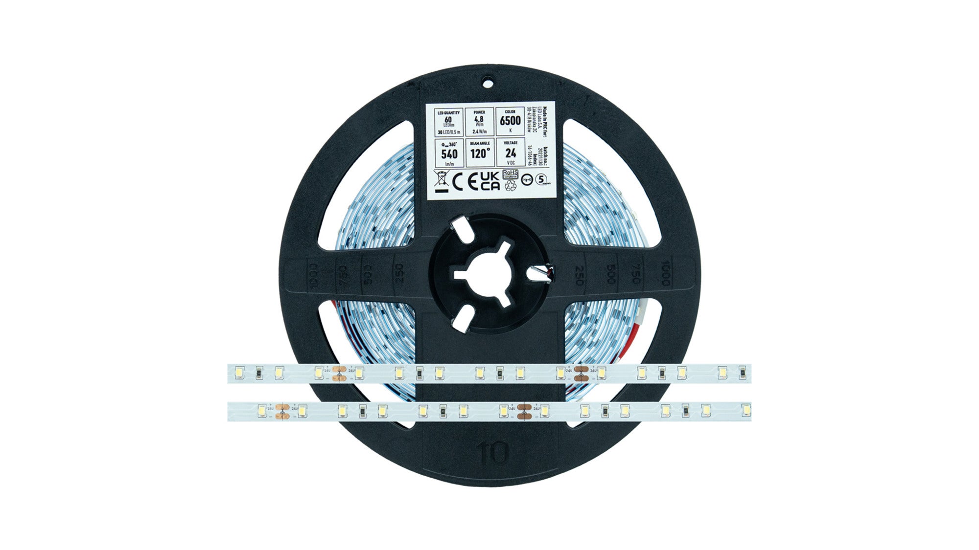 Taśma 300 LED 2835 SMD 24V Biały Zimny RA80