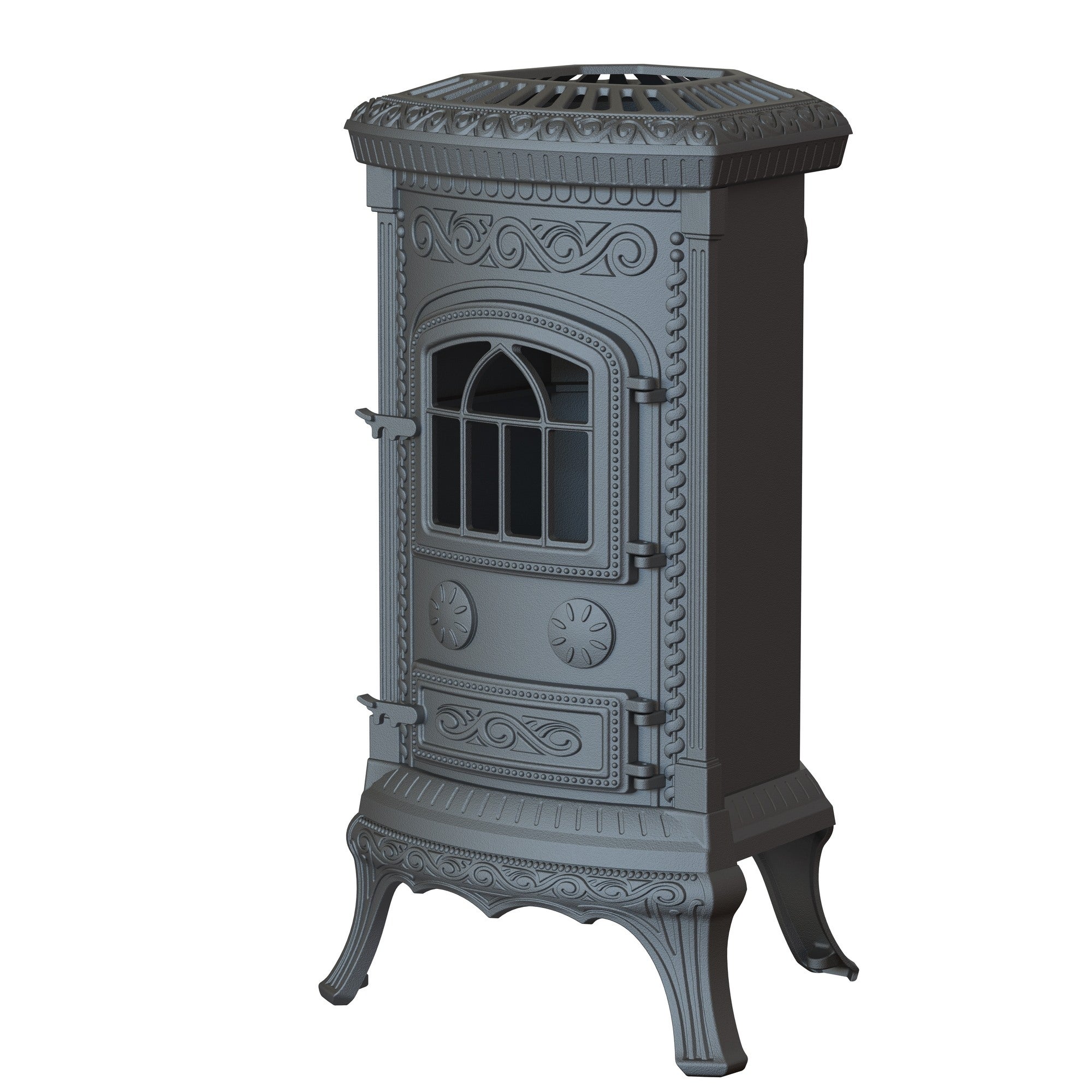 Piec kominkowy PLATO czarny