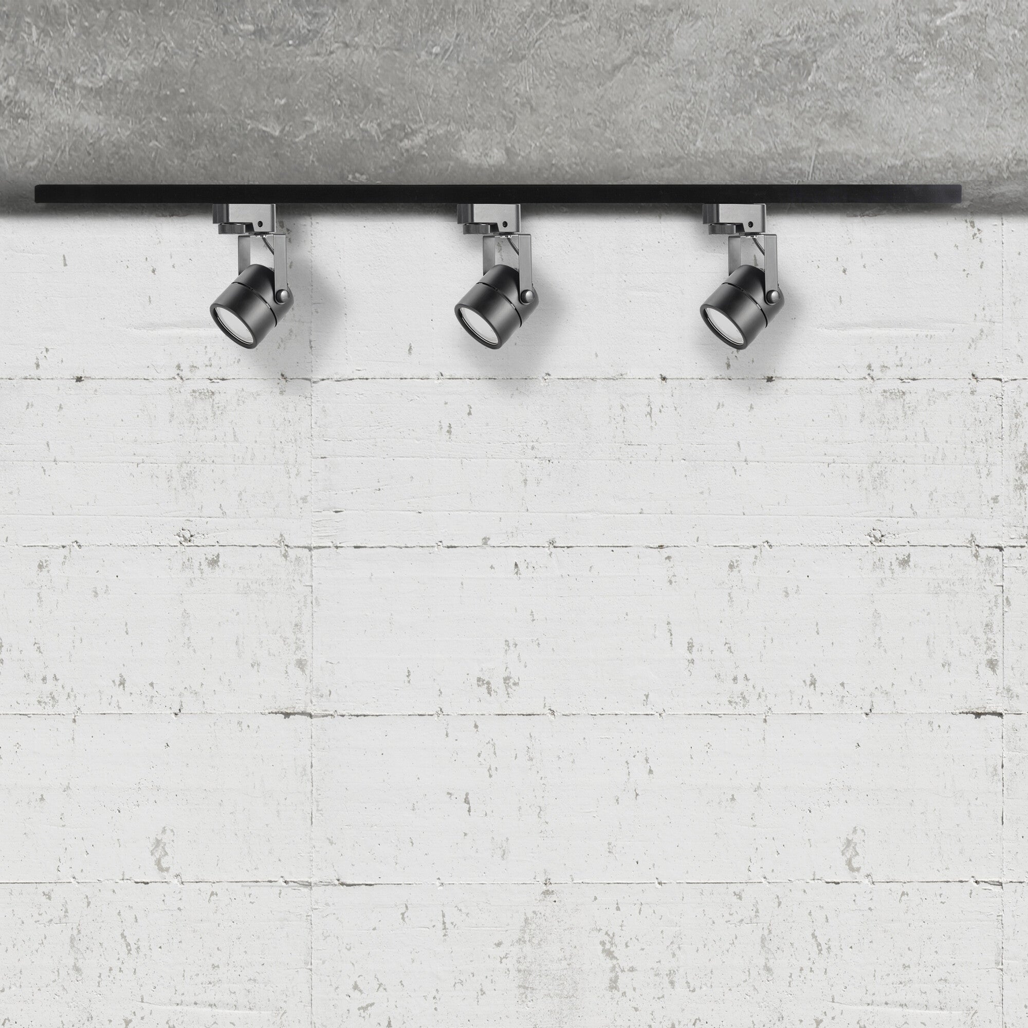 1-fazowy zestaw Praga, szynoprzewód 1m i 3x oprawa GU10, czarny 2