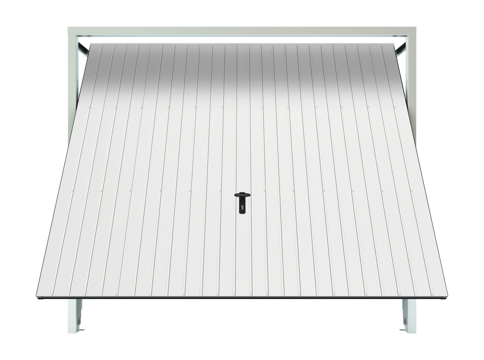 Brama uchylna ręczna RAL 9016 2600X2175 cm 1