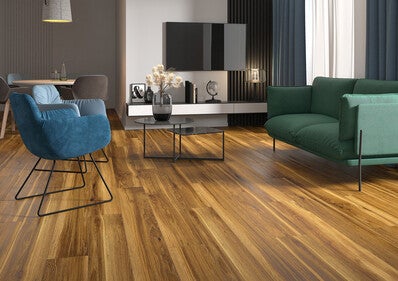 Gres szkliwiony Smartwood brown 19.3x120.2 cm 1.16 m2 5