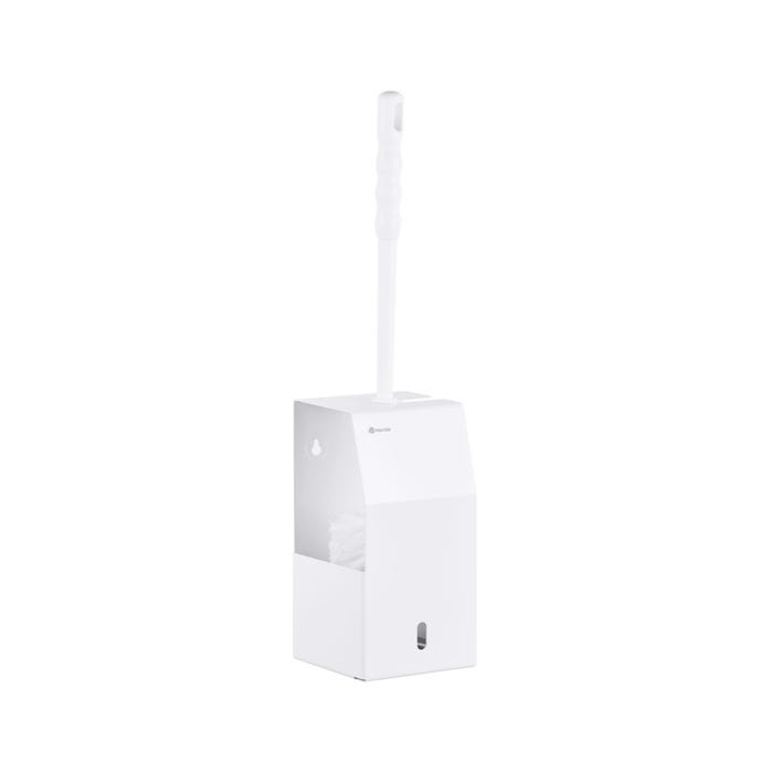 Szczotka do WC z uchwytem mocowanym do ściany, biała SZ15B