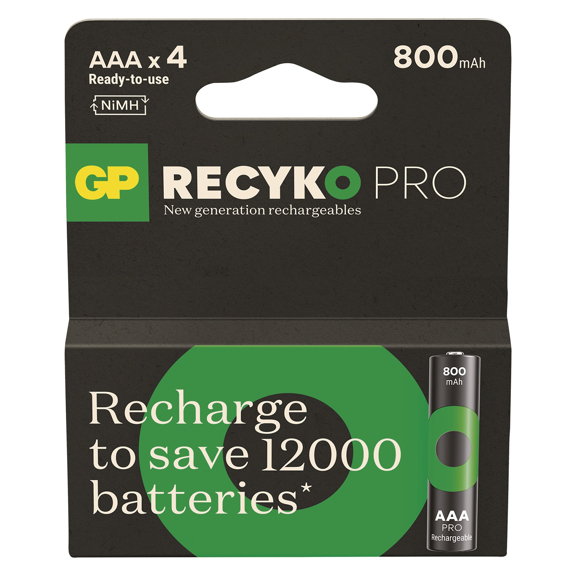 Akumulatorek GP ReCyko Pro 800 mAh Ni-MH AAA(LR03) 4szt 2
