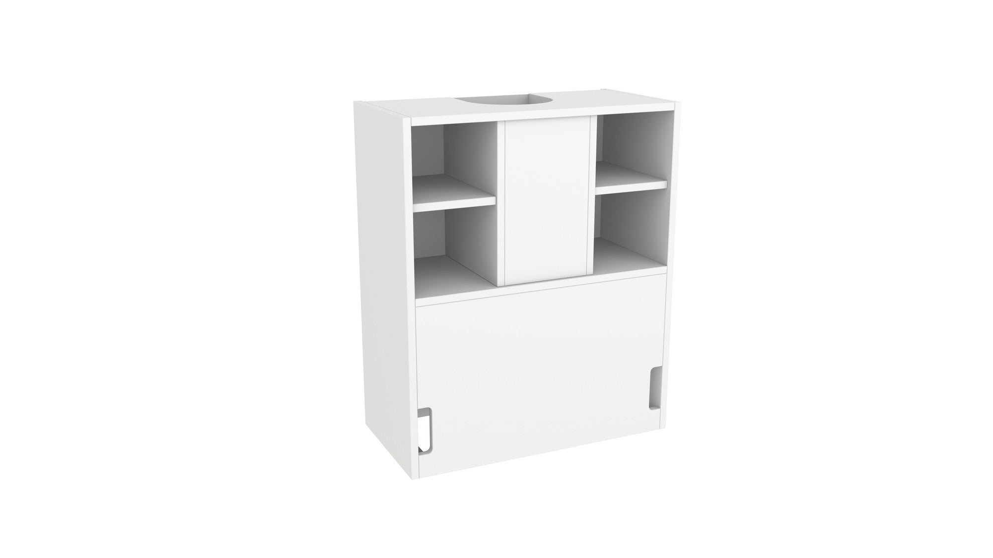 Korpus szafki kuchennej górny pod zabudowę okapu biały 60cm