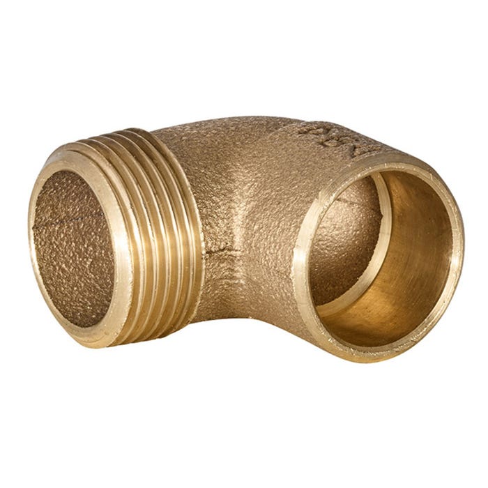 Kolano nyplowe brąz GZ 15 mm x 1/2"