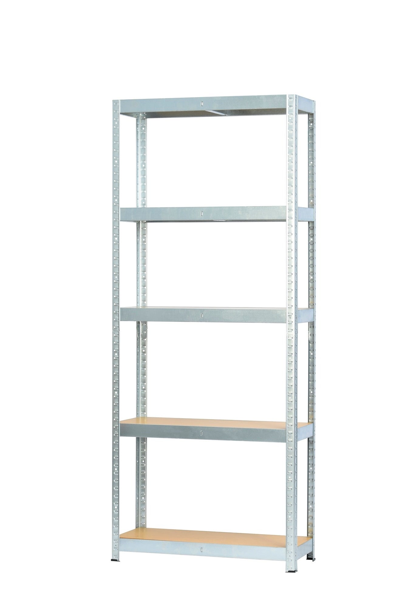 Regał metalowy wym. 180x75x30 cm, 5 półek, 80 kg 0