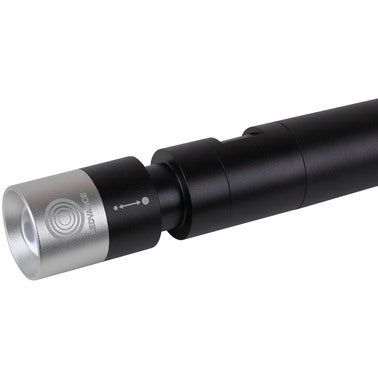 Lampa LED samochodowa akumulatorowa zasilanie 4xAA, 100Lm, 4 tryby pracy, młotek do szkła, przecinak pasów bezpieczeństwa, jednolita aluminiowa obudowa 7