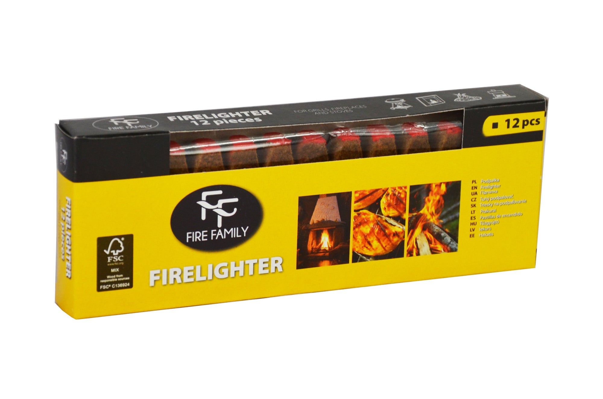 Podpałka z zapłonem FF 12 kostek