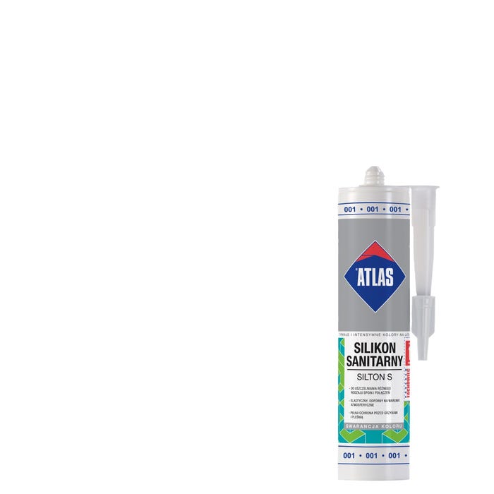 Silikon sanitarny Atlas 000 transparentny 280 ml