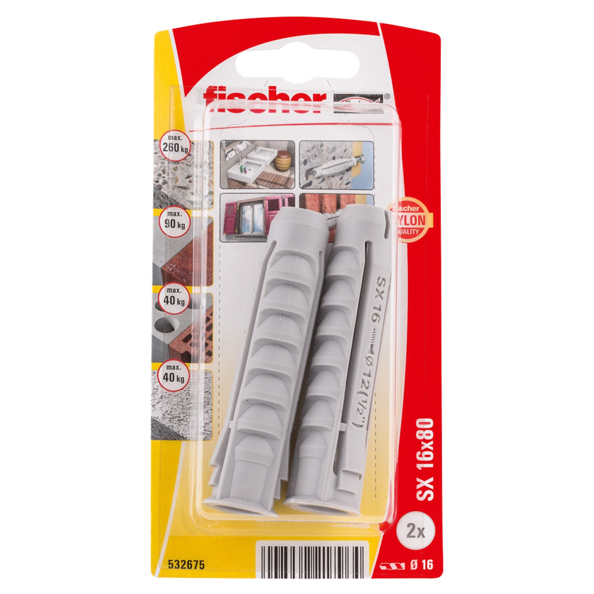 Kołek rozporowy 16x80 mm (2 szt.)