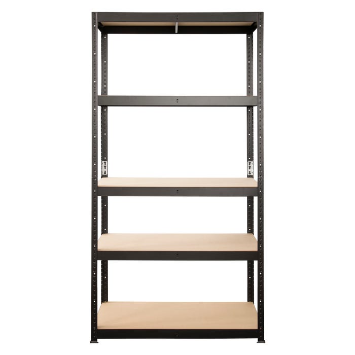 Regał magazynowy Nero wym. 179x80x40 cm, 5 półek, 200 kg