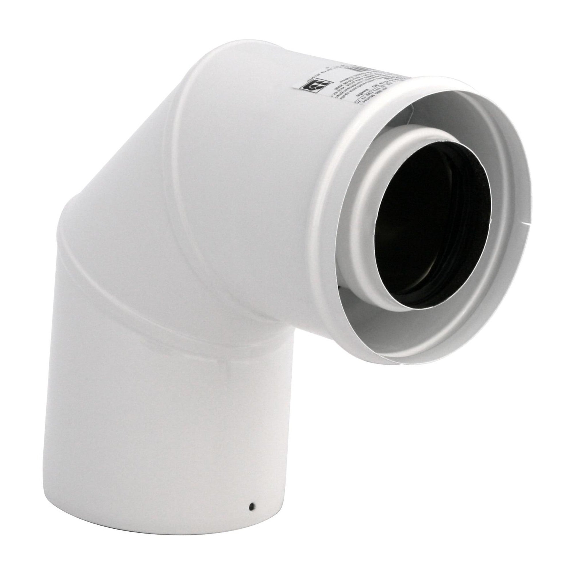 Kolano dwuścienne 90° 80/125 mm 0