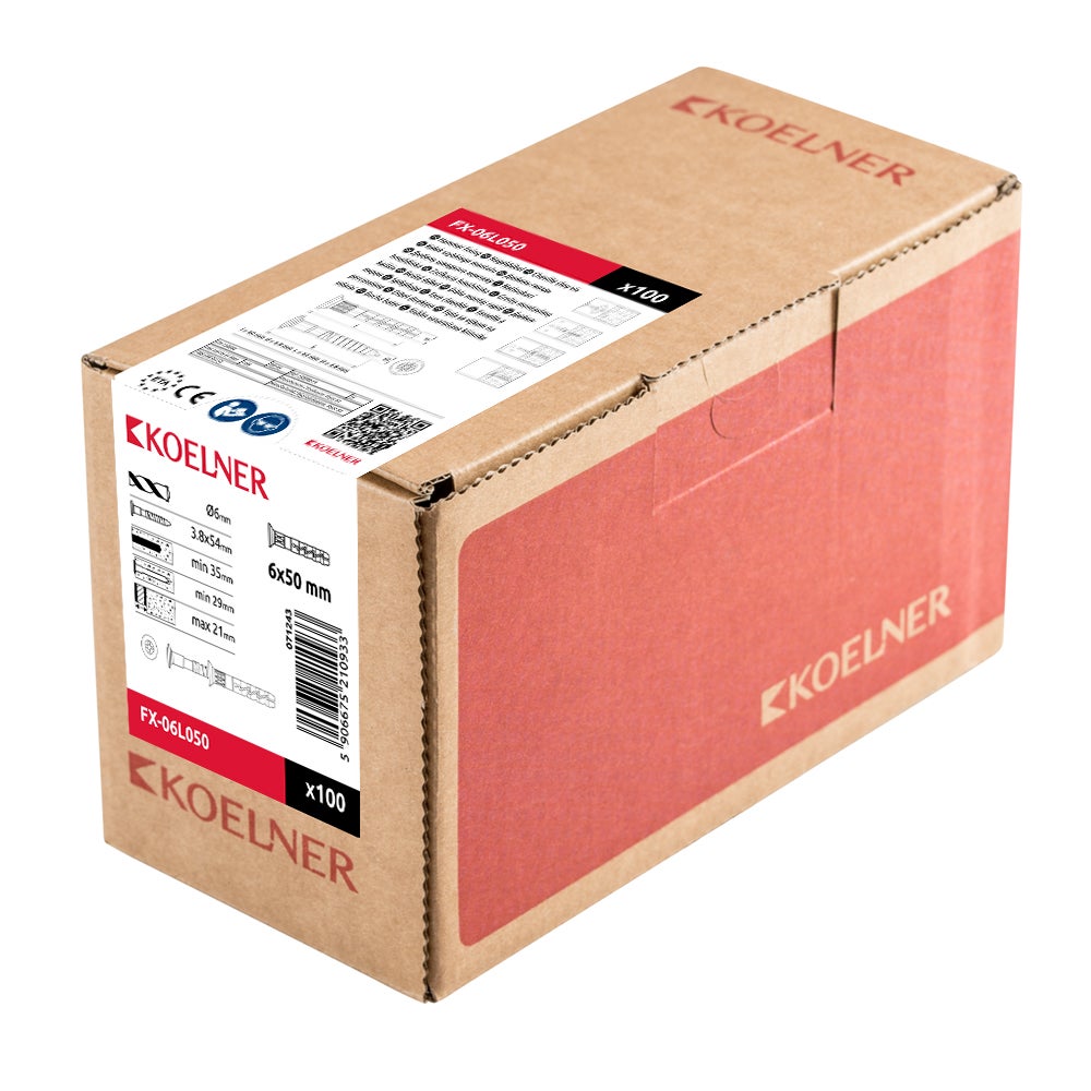 FX kołek szybkiego montażu 6x50 mm (100 szt.) 1