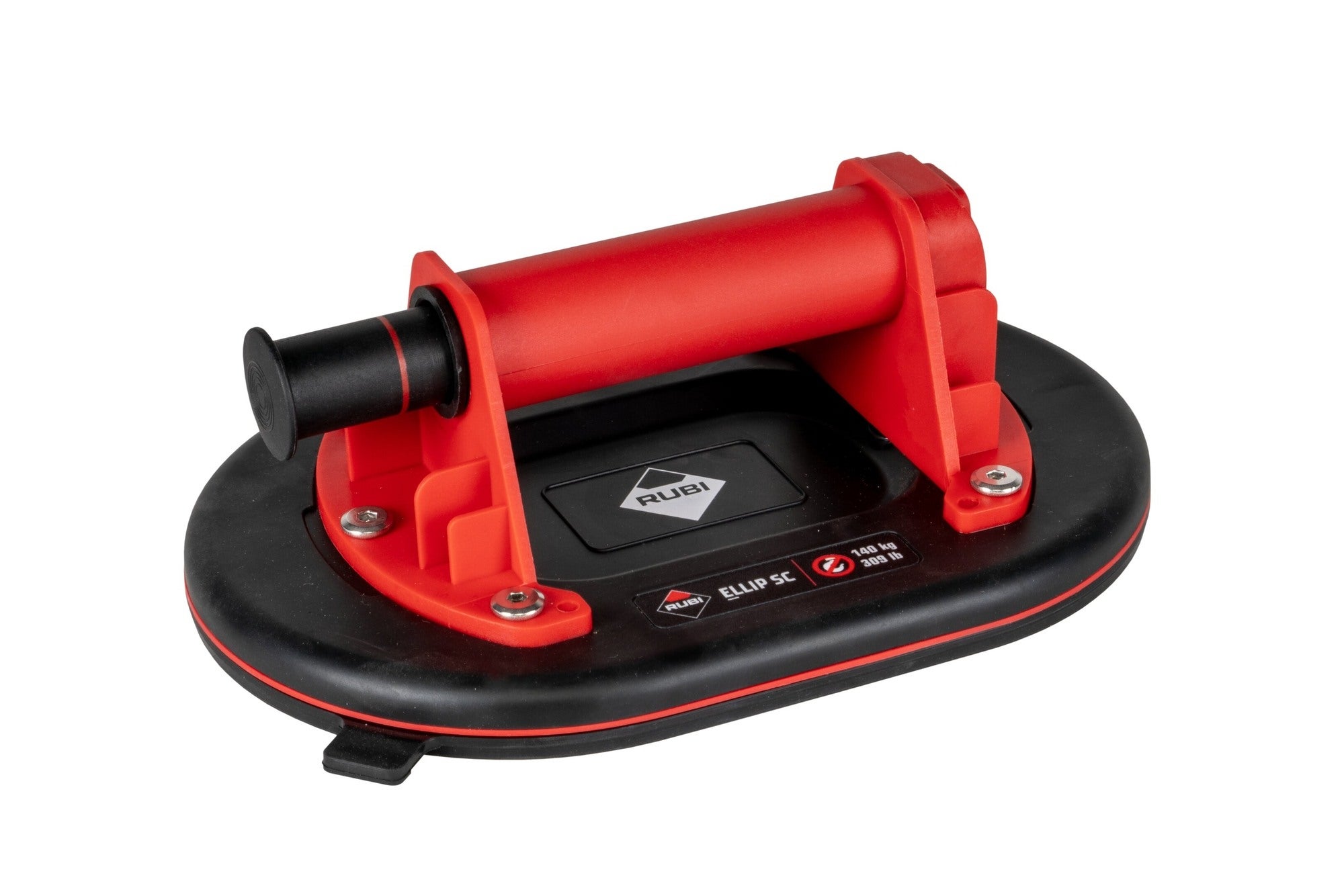Przyssawka eliptyczna z pompką RUBI VACUUM ELLIP SC, 167x 247 mm, 140 kg