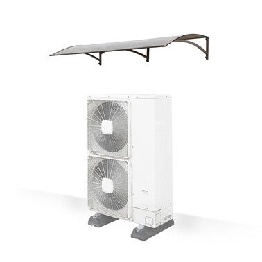 Daszek nad pompę ciepła Arco Pro Max, 160X90 cm, brąz 2