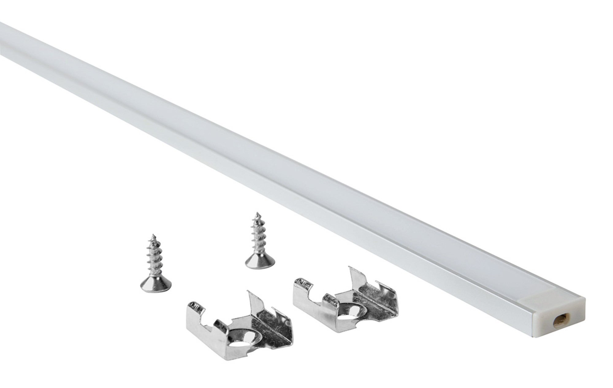 Zestaw profil aluminiowy natynkowy do taśm LED 8-10mm anodowany srebrny 2m Micro  6x15mm 2