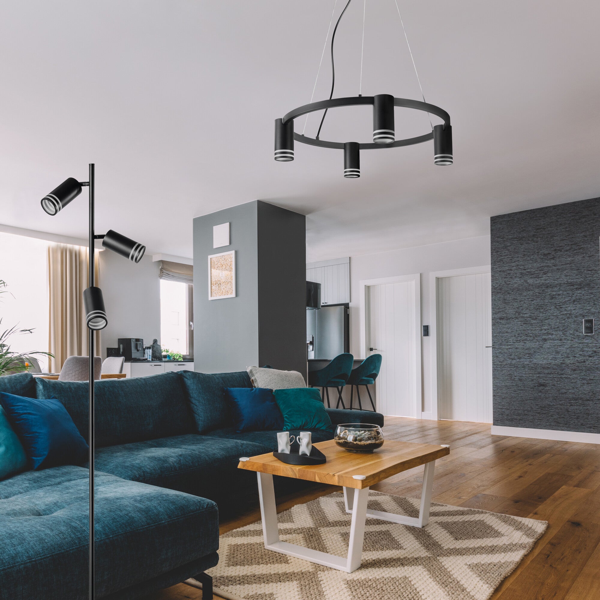 Lampa podłogowa Roma, czarna 2