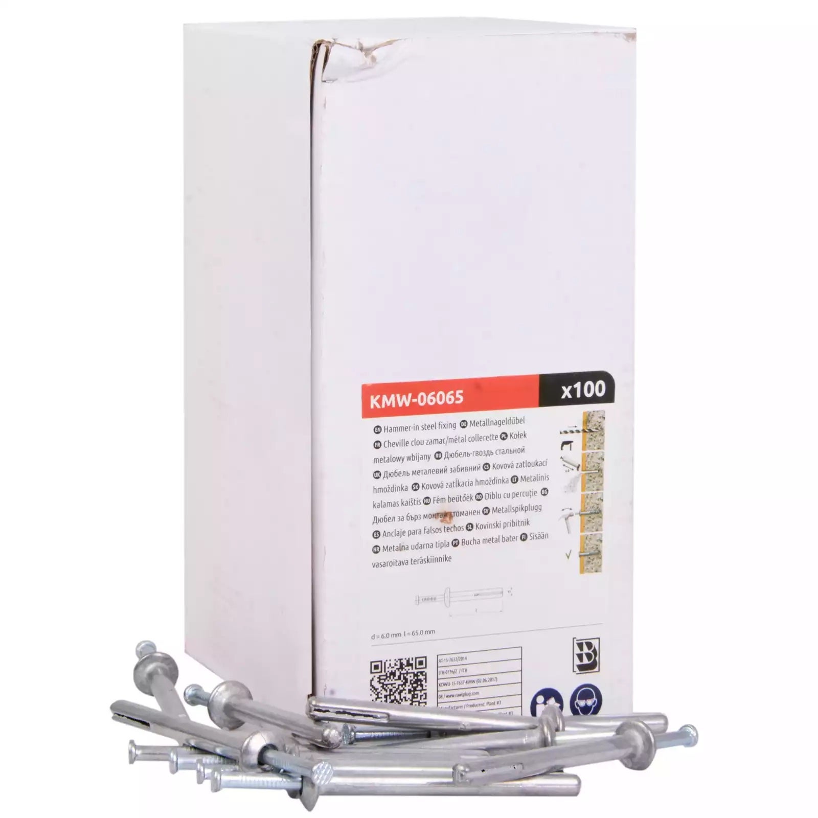 Kołek metalowy do wbijania 6x65 mm (100 szt.) 1