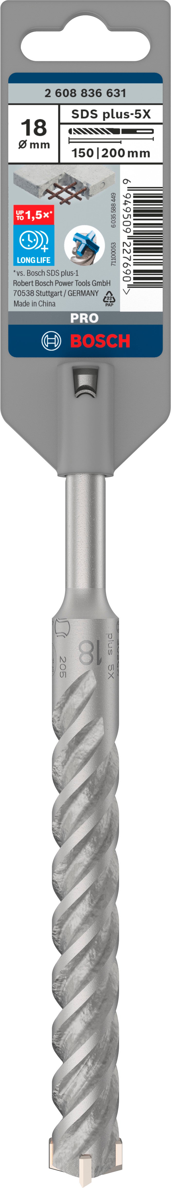 Wiertło SDS-Plus-5X 18x150x200 mm BOSCH 1