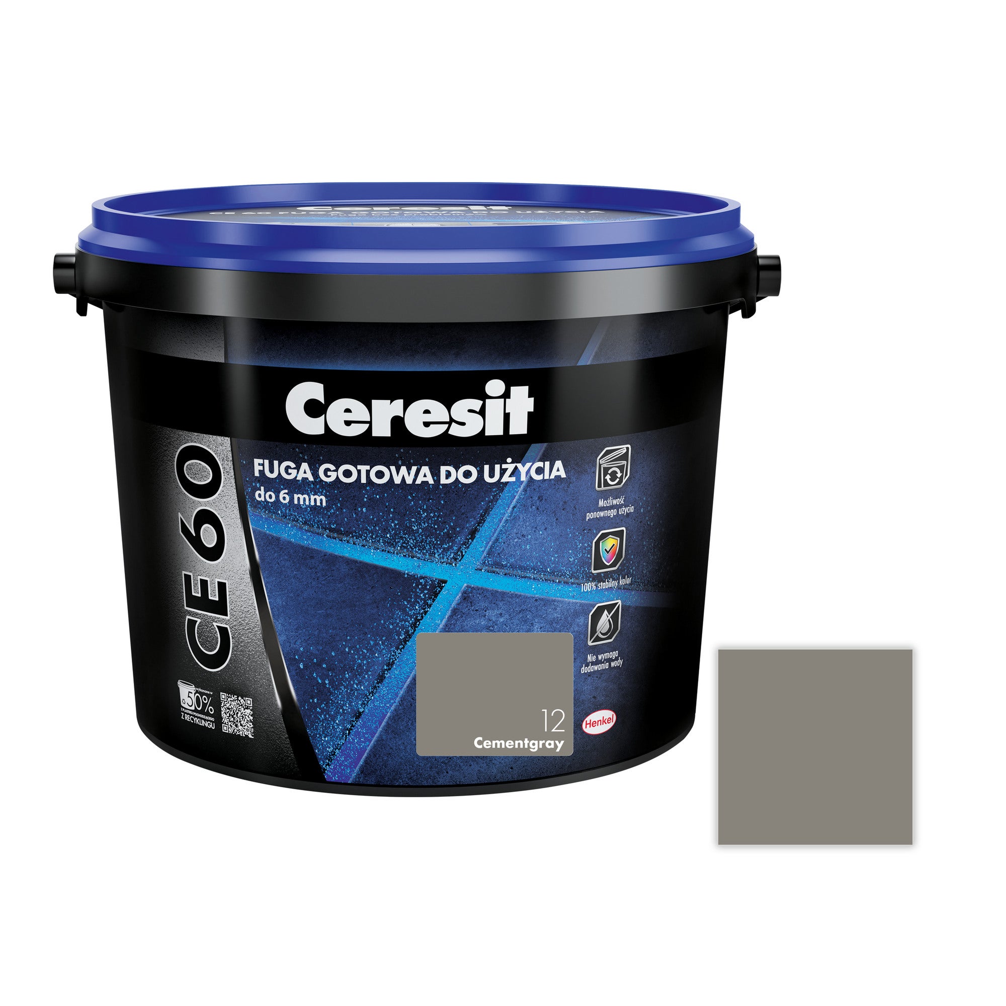 Fuga CE60 Ceresit gotowa do użycia cementgrey 2 kg 0