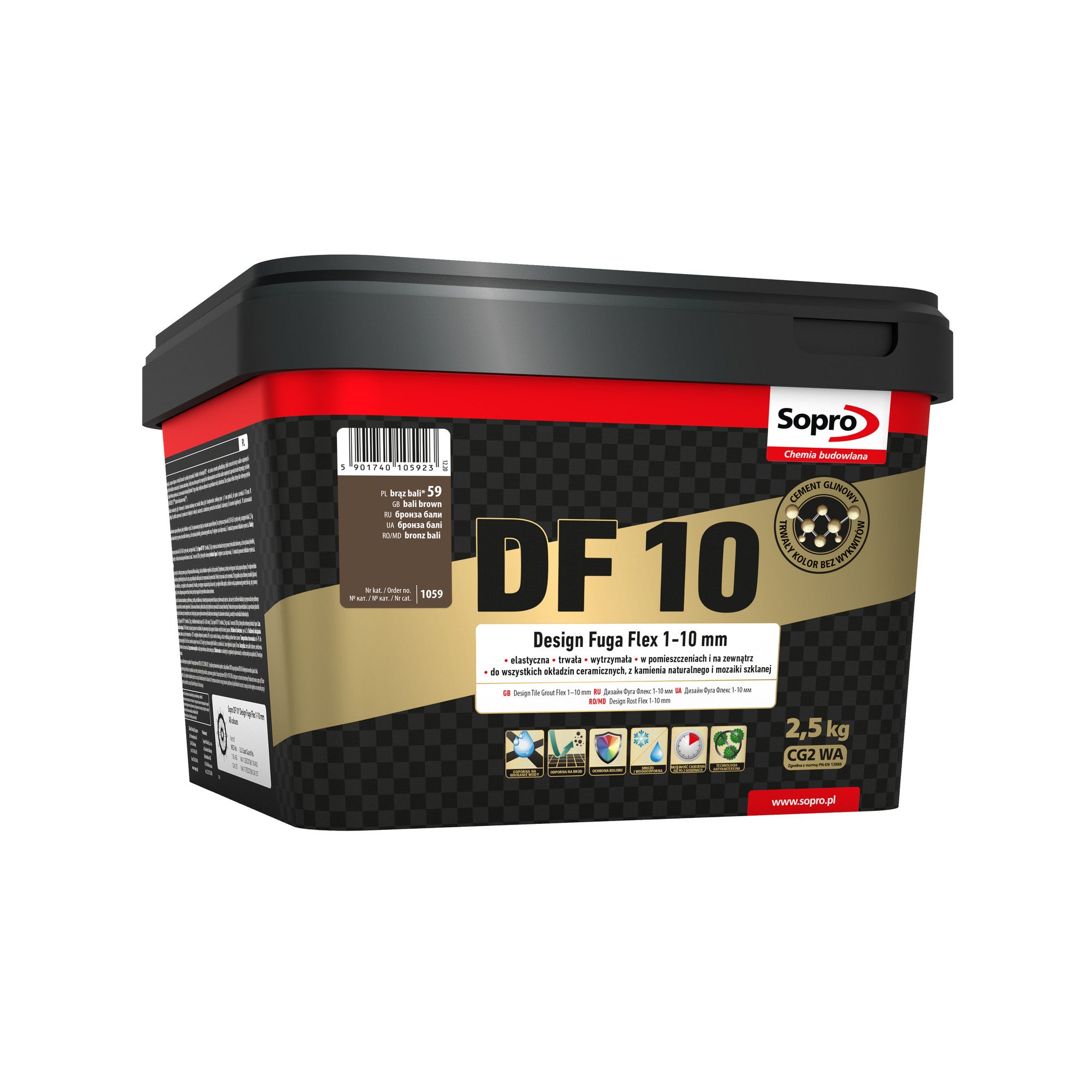 Fuga DF10 Design Flex 59 brąz bali 2.5 kg 0