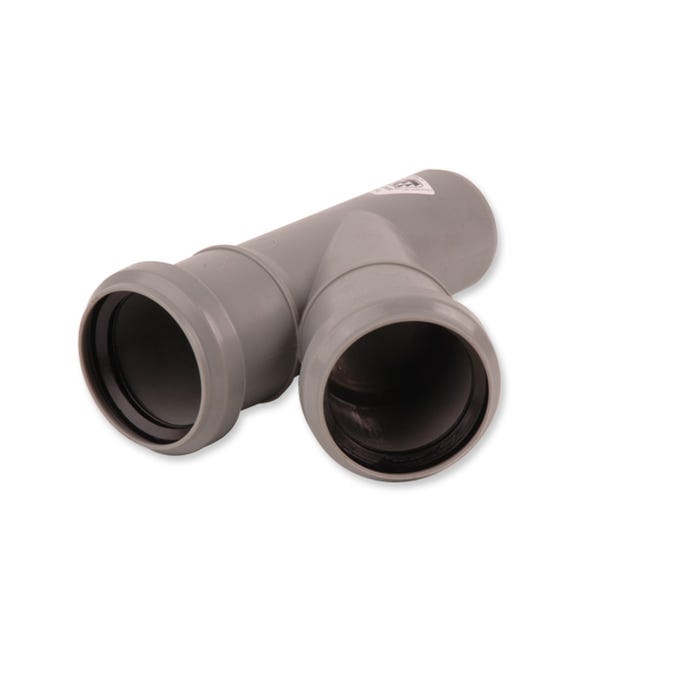 Trójnik redukcyjny kanalizacyjny 45° 75 mm z uszczelką