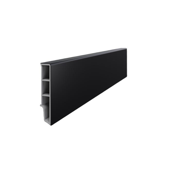 Listwa przypodłogowa PCV Sempla 2,4 m, 6.5 cm czarna 706