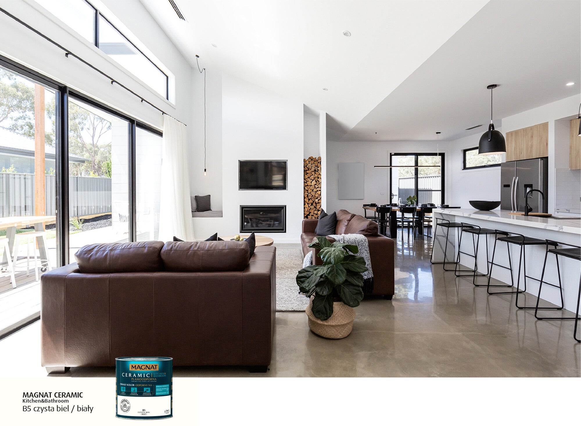 Farba Magnat Ceramic Kuchnia i Łazienka biały 2,5l 1