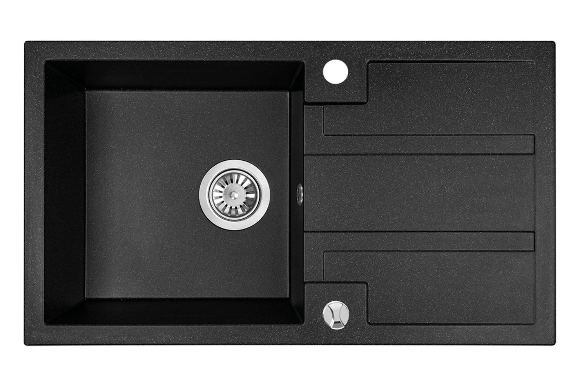 Zlewozmywak granitowy Laveo Barbados 44 x 76 cm 