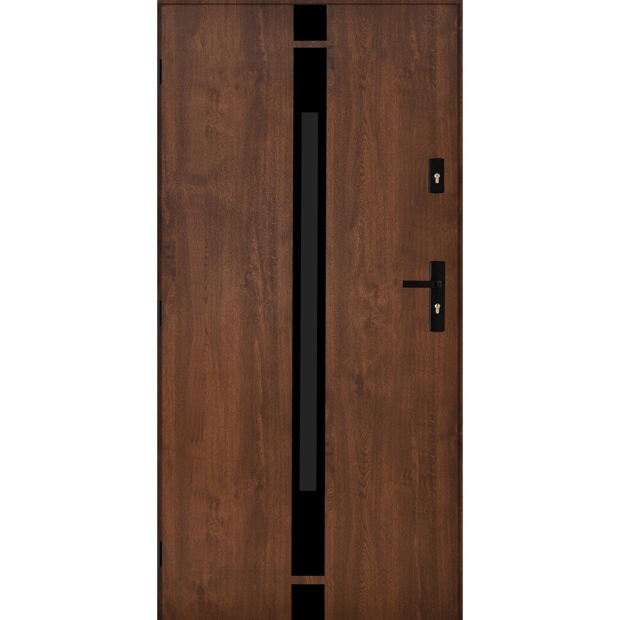 Drzwi zewnętrzne Sycylia 90 cm prawe black orzech 0