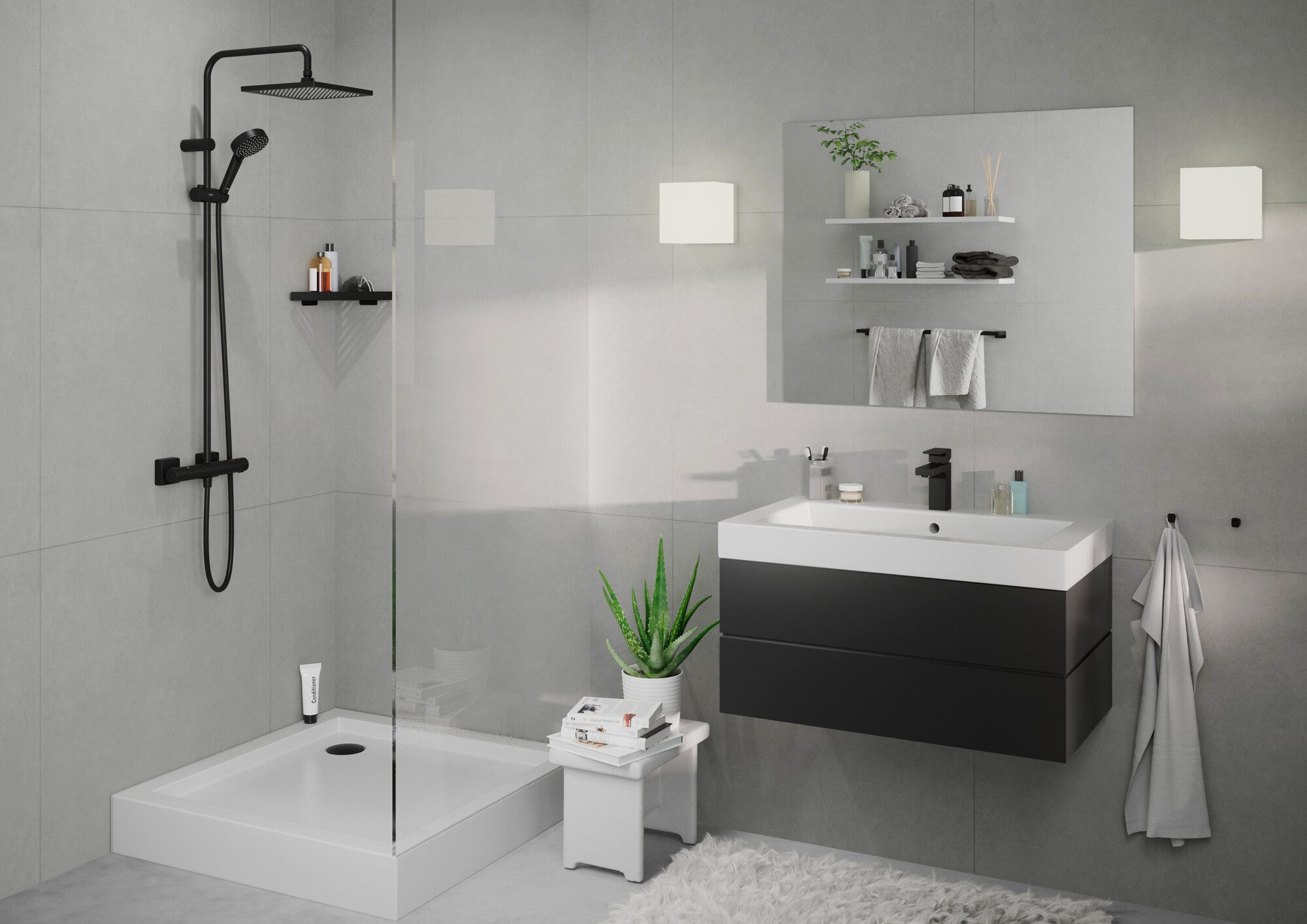 Bateria umywalkowa wysoka Hansgrohe Shape 71569670 1