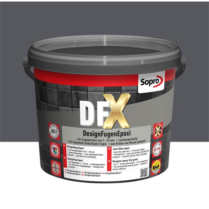 Fuga epoksydowa DFX antracyt 66 3kg