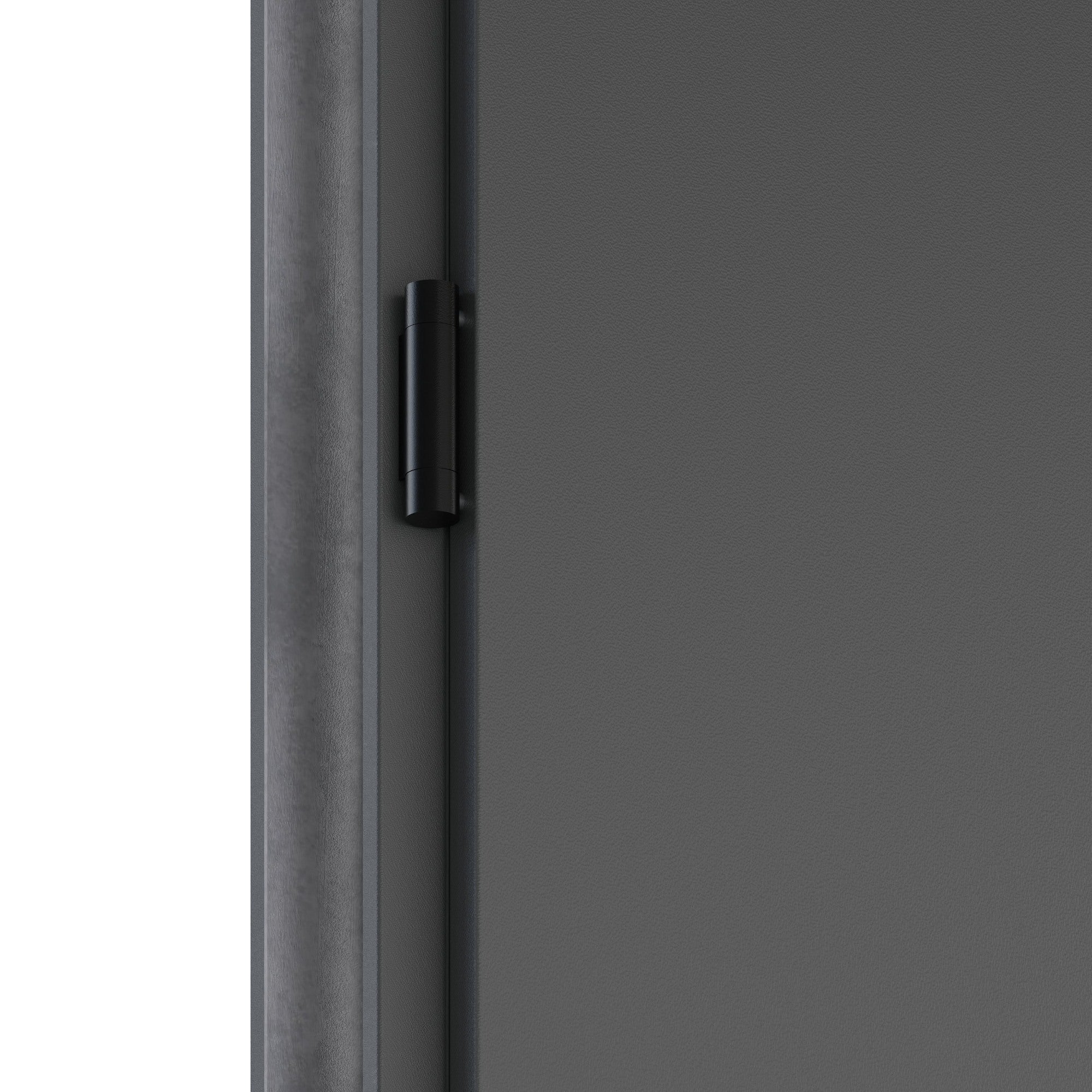 Drzwi stalowe BARCELONA szklone antracyt 90 prawe 3