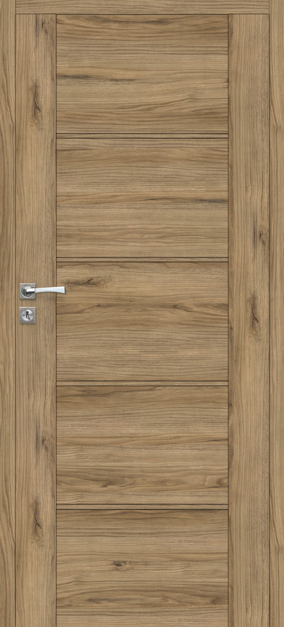 Skrzydło pełne Mobi 50 bezprzylgowe 90 cm, prawe, orzech włoski